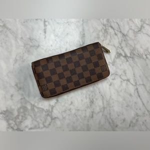 Louis Vuitton Zippy Continental Wallet Brown Damier Ebene
